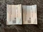 2 supplement treintickets Brussels Airport, Tickets en Kaartjes