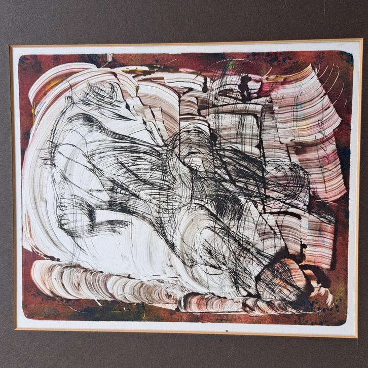Olieverf van Maria Talaga, Antiek en Kunst, Kunst | Schilderijen | Abstract, Ophalen