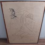 Mooie pentekening, Antiek en Kunst, Ophalen of Verzenden