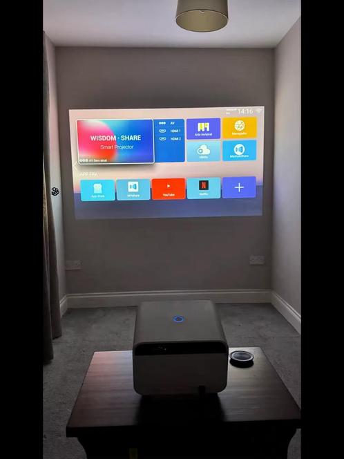 4K Home Theater Projector, Audio, Tv en Foto, Beamers, Zo goed als nieuw, Overige technologie, Ultra HD (4K), Verzenden