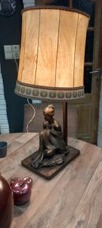 Antiek tafellamp lampedaire m.j bourron (collectors item), Huis en Inrichting, Lampen | Tafellampen, Gebruikt, Ophalen