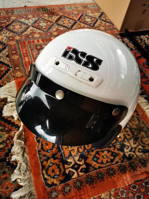 IXS HX10 witte vintage pothelm in nieuwstaat weg.. te groot, Motoren, Kleding | Motorhelmen, Heren, Overige typen, XXL, Overige merken