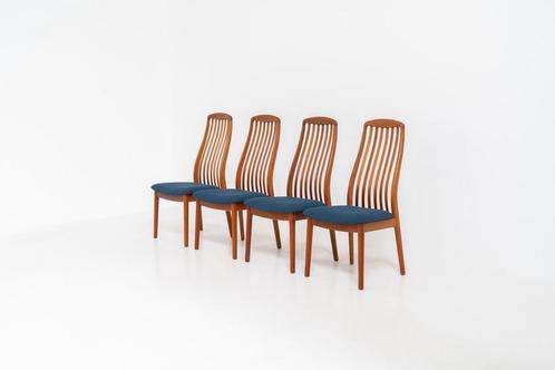 Set van 4 vintage stoelen van Kai Kristiansen voor Andersen, Huis en Inrichting, Stoelen, Stof, Ophalen