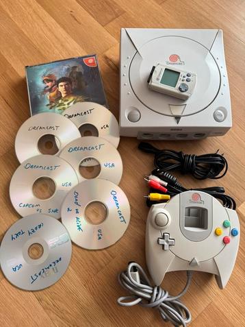 Dreamcast Japanese 230volt + controller + vmu + spelletjes beschikbaar voor biedingen