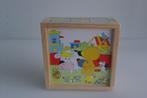 6 puzzles en bois petit ours avec 6 cubes neuf, En bois, Enlèvement ou Envoi, Neuf