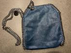 Blauwe metallic handtas nieuw., Handtassen en Accessoires, Tassen | Damestassen, Ophalen of Verzenden, Nieuw, Blauw, Handtas