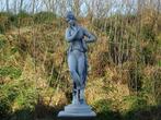 Statue Femme avec Cruche - 68 cm - Entièrement Pierre, Jardin & Terrasse, Pierre, Enlèvement ou Envoi, Neuf