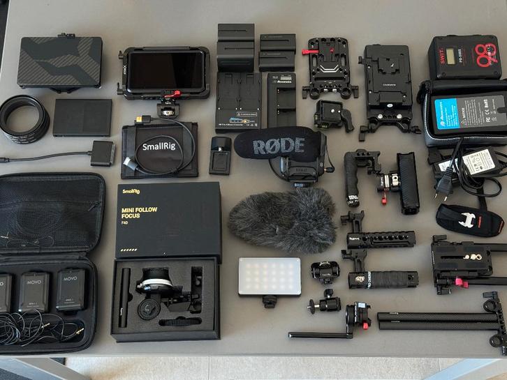 Volledige videorig (NinjaV, Tilta Hood, Vmount, Videomic...), Audio, Tv en Foto, Fotografie | Professionele apparatuur, Gebruikt