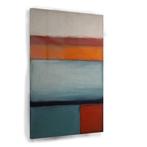 Blocs de couleur horizontaux sur toile abstraite, peinture, Envoi, Neuf
