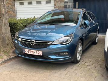 Opel Astra K Sport Tourer Euro 6b, Auto's, 100 kW, Blauw, Leder, 5 deurs