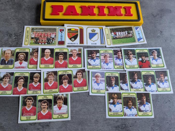 PANINI FOOTBALL 83 FC BERINGEN EN FC BOOM13 STICKERS 1983, Hobby en Vrije tijd, Stickers en Plaatjes, Nieuw, Verzenden