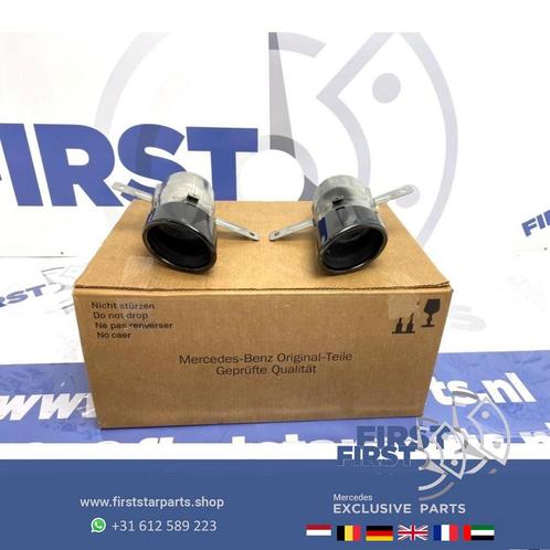 W177 V177 A35 W118 CLA35 AMG UITLAAT SIERSTUKKEN SET ZWART o, Auto-onderdelen, Uitlaatsystemen, Mercedes-Benz, Gebruikt, Ophalen of Verzenden