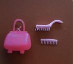 Barbie set borstel, kam en handtas, Ophalen of Verzenden, Zo goed als nieuw, Accessoires
