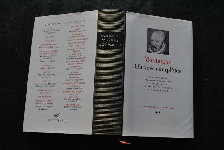 Montaigne Oeuvres complètes Bibliothèque de La Pléiade 1967, Boeken, Literatuur, Gelezen, Ophalen of Verzenden