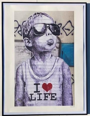 BANKSY: lithografie XXL afmetingen: 56 bij 76 cm beschikbaar voor biedingen
