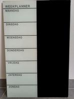 Weekplanner uit metaal en glas, Ophalen, Zo goed als nieuw, Magneetbord