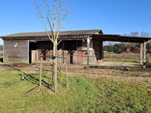 Paardenstal met 4 boxen + Afdak te koop, Dieren en Toebehoren, Stalling en Weidegang, Stalling, 4 paarden of pony's of meer