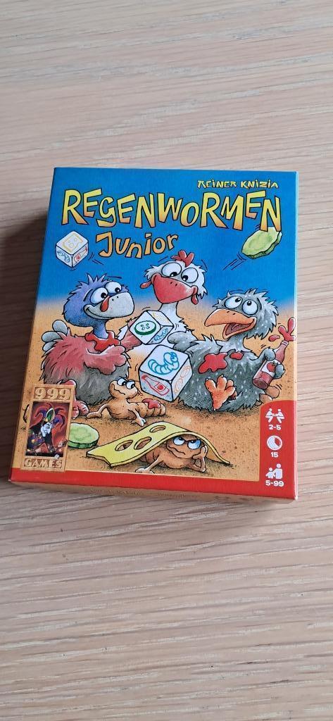 Regenwormen Junior, Hobby & Loisirs créatifs, Jeux de société | Jeux de cartes, Comme neuf, 1 ou 2 joueurs, Trois ou quatre joueurs