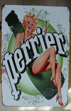 PERRIER REKLAME -METAAL-, Ophalen of Verzenden
