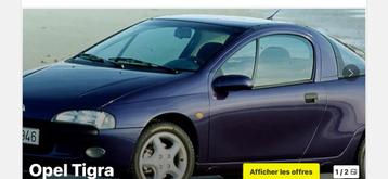 Opel Tigra A Voor- en achterbumper blauw