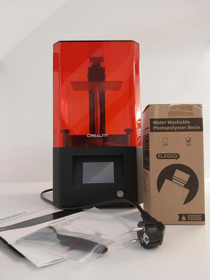 Creality LD-002H Resin 3D-Printer + ELEGOO WATER RESIN NIEUW, Computers en Software, 3D Printers, Ophalen