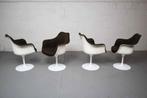 Set of four swivel Tulip chairs by Knoll International, Ophalen of Verzenden, Gebruikt, Vier