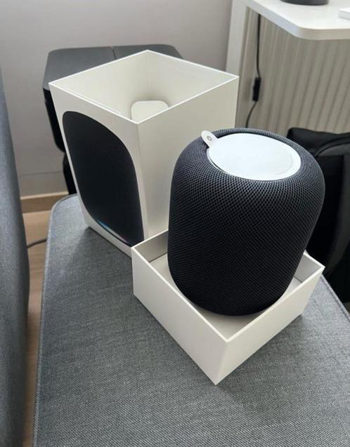 Apple Homepod Gen 2 Zwart, Audio, Tv en Foto, Luidsprekerboxen, Zo goed als nieuw, Front, Rear of Stereo speakers, 60 tot 120 watt