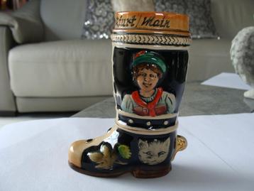 1 ancienne choppe, 1verre  Monschau-eifel, souvenir  beschikbaar voor biedingen