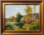 XXe schilderij - Gesigneerd Edouard CORTÈS - Geanimeerd land, Verzenden
