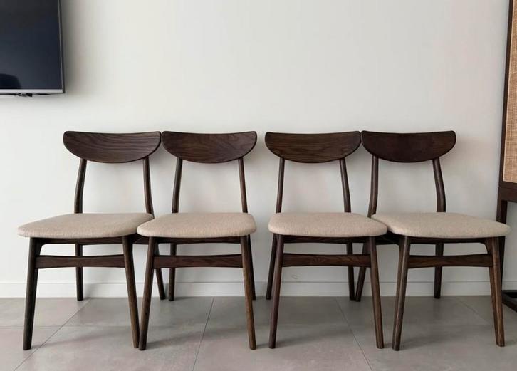 Stoelen te koop, Huis en Inrichting, Stoelen, Zo goed als nieuw, Vier, Hout, Overige materialen, Overige kleuren, Ophalen