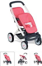 Smoby - Wandelwagen - Poppen Twin-buggy - Roze, Kinderen en Baby's, Buggy's, Zo goed als nieuw, Ophalen