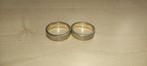 2 zen-ringen in sterling zilver, gestempeld 925, Met strass, Ophalen of Verzenden, Zo goed als nieuw, Zilver