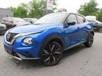 Nissan Juke 1.0 DIG-T 2WD N-Design (555) (bj 2023), Auto's, Nissan, Stof, Gebruikt, Lichtsensor, Blauw