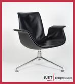 Walter Knoll FK 6726 Lounge Chair Zwart Leder, Huis en Inrichting, Fauteuils, Ophalen, Zo goed als nieuw