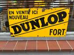 DUNLOP emaille reclamebord 1937, Verzamelen, Ophalen of Verzenden, Gebruikt, Reclamebord
