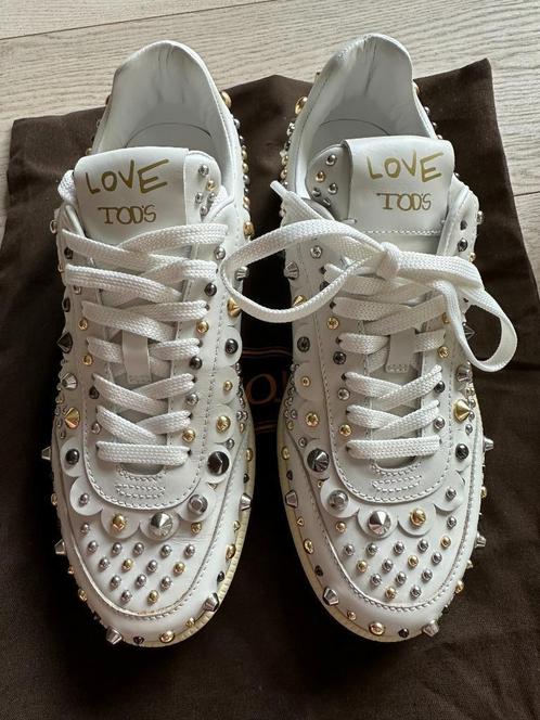 New Tod's sneakers maat 38, volledig ingelegd leer, Kleding | Dames, Schoenen, Nieuw, Sneakers, Wit, Ophalen of Verzenden