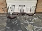 keukenstoelen, Huis en Inrichting, Stoelen, Ophalen, Gebruikt, Bruin, Vier