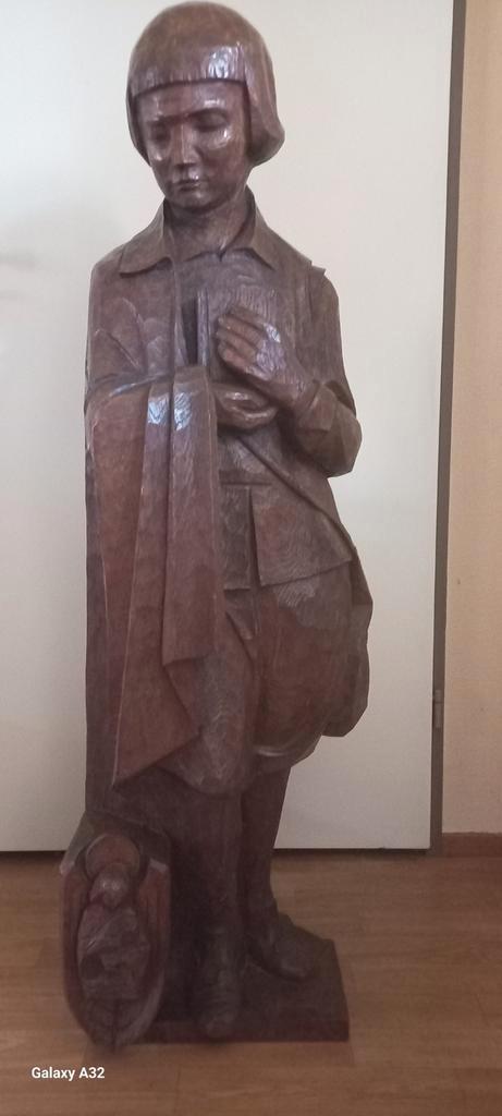 Eiken groot beeld Johannes uit Venlo., Antiek en Kunst, Antiek | Religieuze voorwerpen, Ophalen