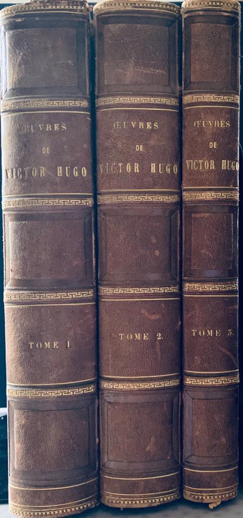 Oeuvres de Victor Hugo (3 tomes), Antiquités & Art, Antiquités | Livres & Manuscrits, Enlèvement ou Envoi