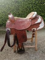 Westernzadel hand made 17 inch, Dieren en Toebehoren, Paarden en Pony's | Zadels, Gebruikt, Western, Ophalen