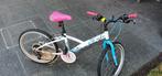 Kinder mountainbike B'twin wit/blauw/roze, Ophalen, Gebruikt, 16 tot 20 inch, Btwin