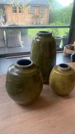 Set potten en vazen groen 3 stuks, Vert, Enlèvement ou Envoi