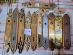 Handgreep oud Platen/messing/rozetten/Plaques poignée/cuivre, Ophalen of Verzenden, Gebruikt
