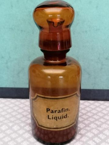 Zeldzame apotheekfles uitneembare tuit bolvormige glazen dop beschikbaar voor biedingen