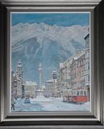 Peinture huile sur toile "Innsbruck", Antiquités & Art, Enlèvement