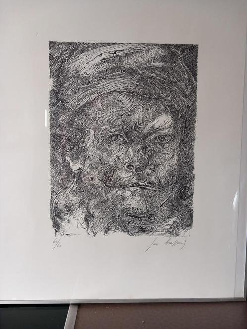 Lithografie Jan Burssens, Antiek en Kunst, Kunst | Litho's en Zeefdrukken, Ophalen