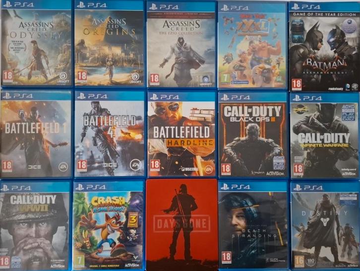 Partij PS4 games (79 stuks), volledig lot mag weg., Consoles de jeu & Jeux vidéo, Jeux | Sony PlayStation 4, Comme neuf, Aventure et Action