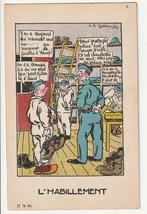 Militaria Humour L'habillement illust. Godregnie Garde à vos, Collections, Cartes postales | Thème, Autres thèmes, Non affranchie