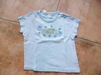 Lichtblauw t-shirt met motief, maat 74, Kinderen en Baby's, Babykleding | Maat 74, Ophalen of Verzenden, Gebruikt