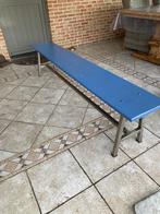 Bank met inox onderstel ( 1 stuk beschikbaar), Tuin en Terras, Ophalen, Zo goed als nieuw